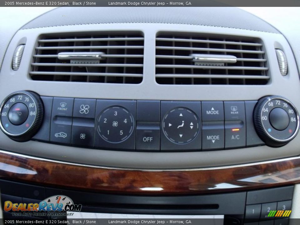 2005 Mercedes-Benz E 320 Sedan Black / Stone Photo #26