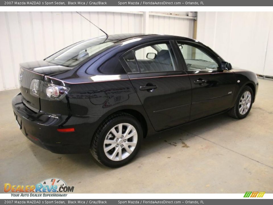 2007 Mazda MAZDA3 s Sport Sedan Black Mica / Gray/Black Photo #5
