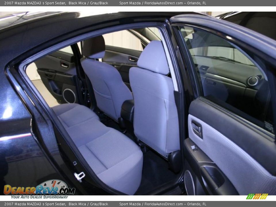 2007 Mazda MAZDA3 s Sport Sedan Black Mica / Gray/Black Photo #10