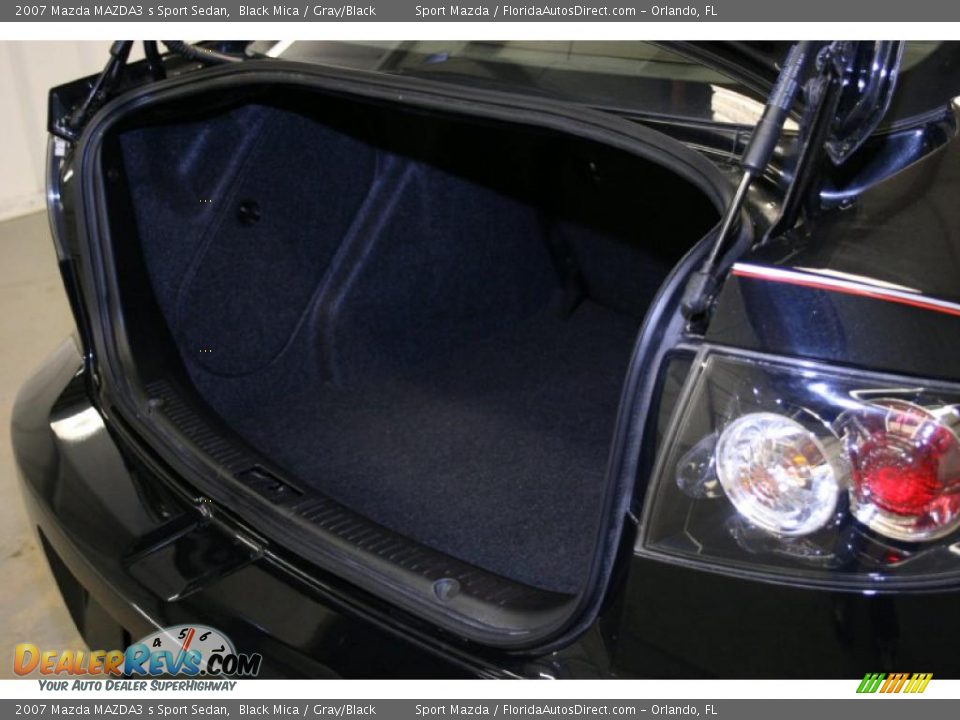 2007 Mazda MAZDA3 s Sport Sedan Black Mica / Gray/Black Photo #11