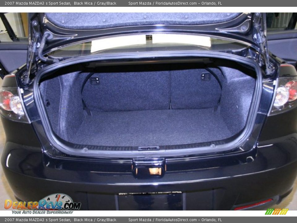 2007 Mazda MAZDA3 s Sport Sedan Black Mica / Gray/Black Photo #12