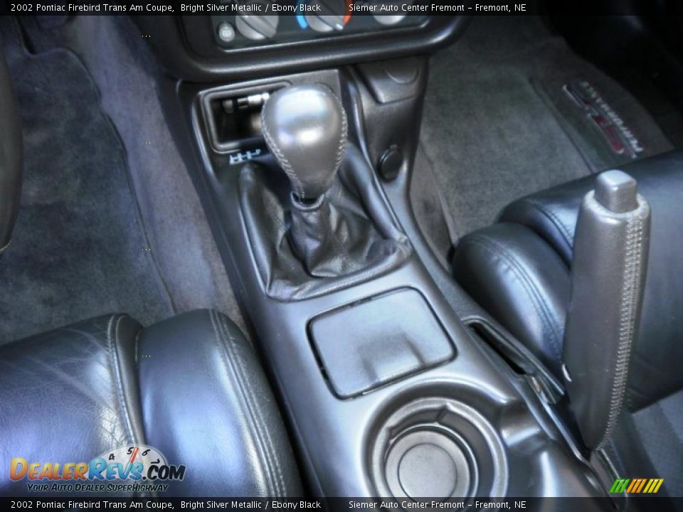 2002 Pontiac Firebird Trans Am Coupe Bright Silver Metallic / Ebony Black Photo #22