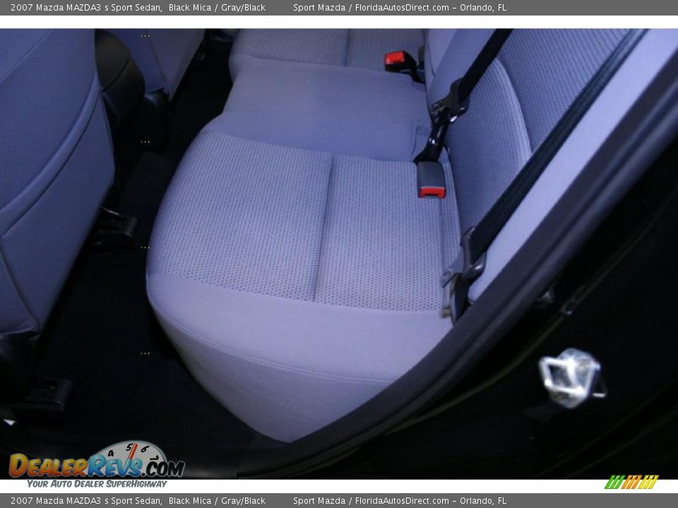 2007 Mazda MAZDA3 s Sport Sedan Black Mica / Gray/Black Photo #17