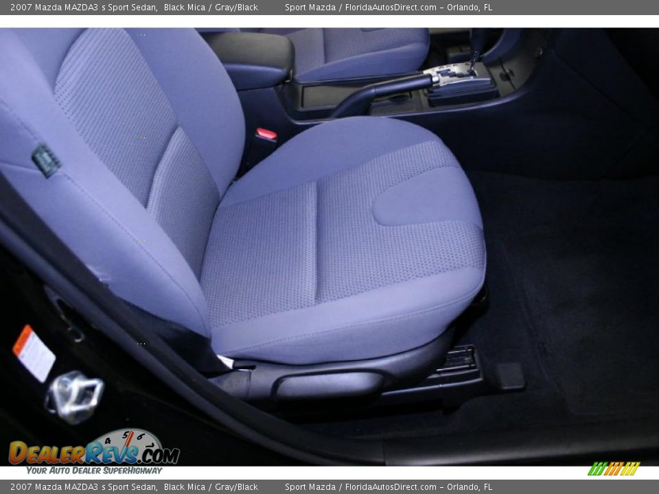 2007 Mazda MAZDA3 s Sport Sedan Black Mica / Gray/Black Photo #19