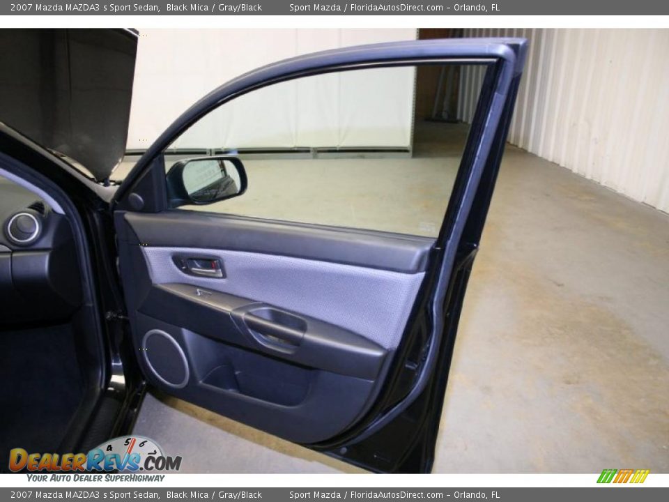 2007 Mazda MAZDA3 s Sport Sedan Black Mica / Gray/Black Photo #20
