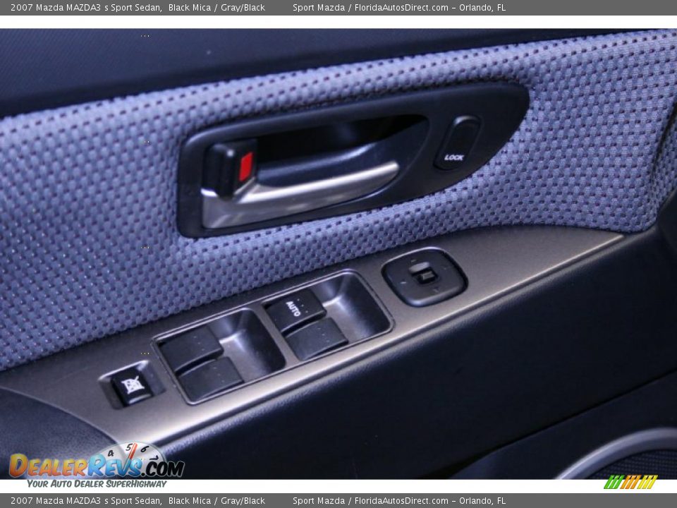 2007 Mazda MAZDA3 s Sport Sedan Black Mica / Gray/Black Photo #27