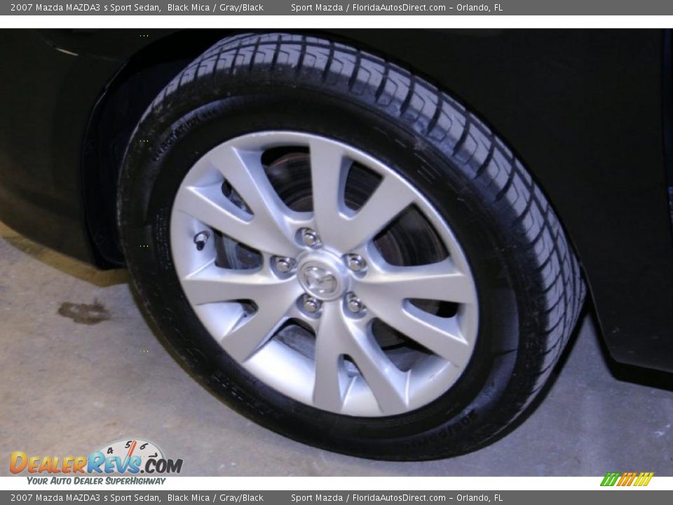 2007 Mazda MAZDA3 s Sport Sedan Black Mica / Gray/Black Photo #28