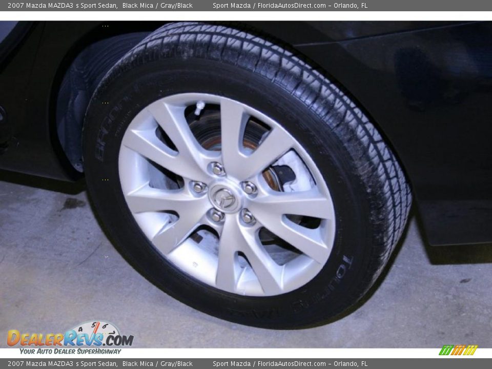 2007 Mazda MAZDA3 s Sport Sedan Black Mica / Gray/Black Photo #29
