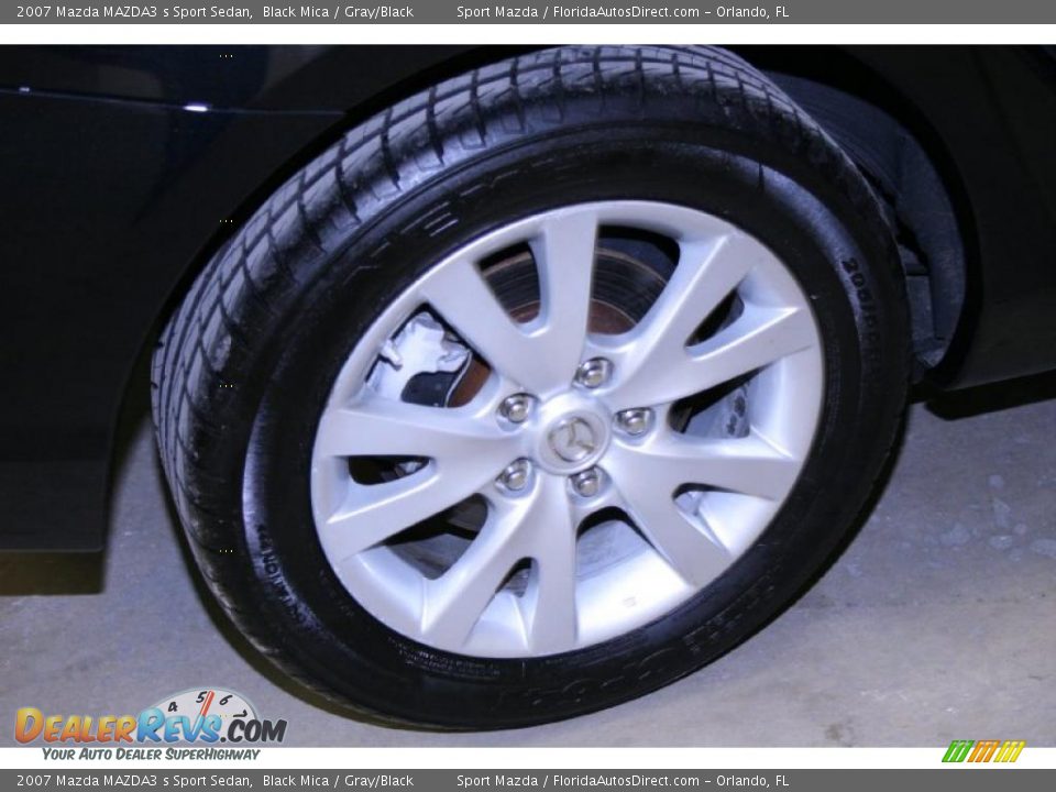 2007 Mazda MAZDA3 s Sport Sedan Black Mica / Gray/Black Photo #30
