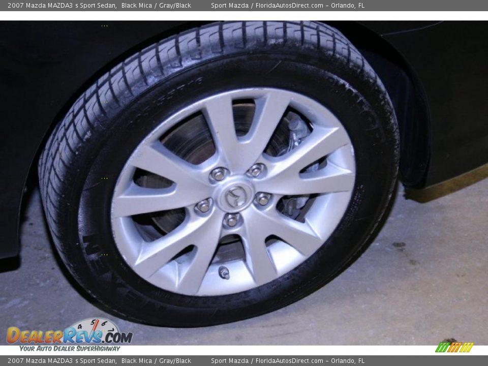 2007 Mazda MAZDA3 s Sport Sedan Black Mica / Gray/Black Photo #31