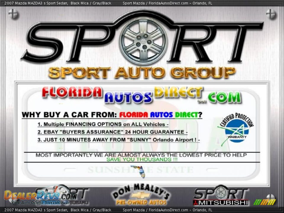 2007 Mazda MAZDA3 s Sport Sedan Black Mica / Gray/Black Photo #32