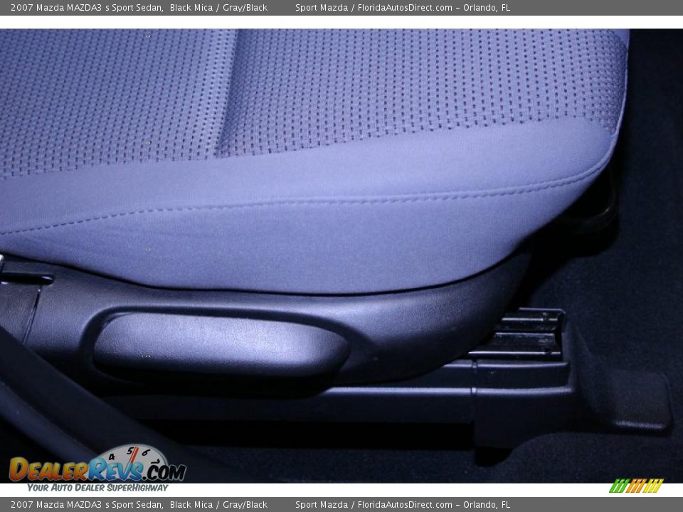 2007 Mazda MAZDA3 s Sport Sedan Black Mica / Gray/Black Photo #33