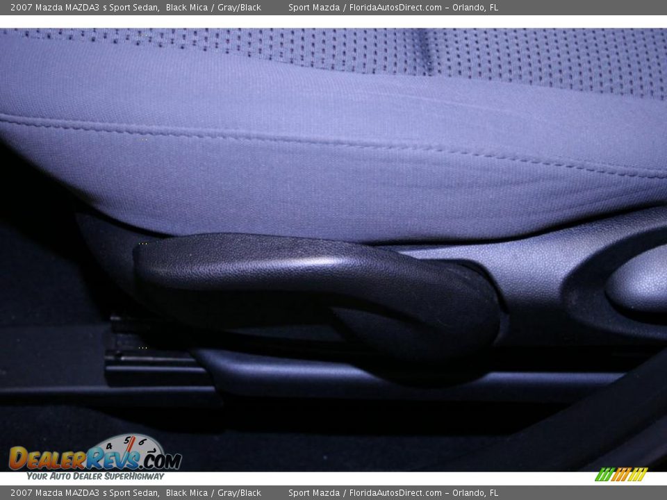 2007 Mazda MAZDA3 s Sport Sedan Black Mica / Gray/Black Photo #34