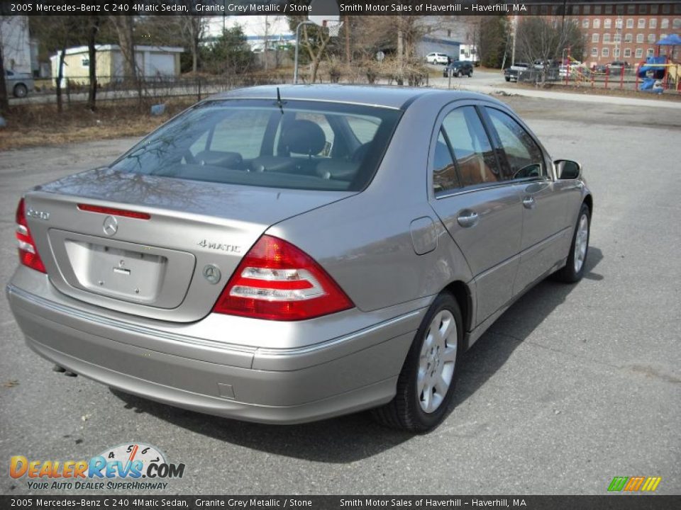 2005 Mercedes-Benz C 240 4Matic Sedan Granite Grey Metallic / Stone Photo #4