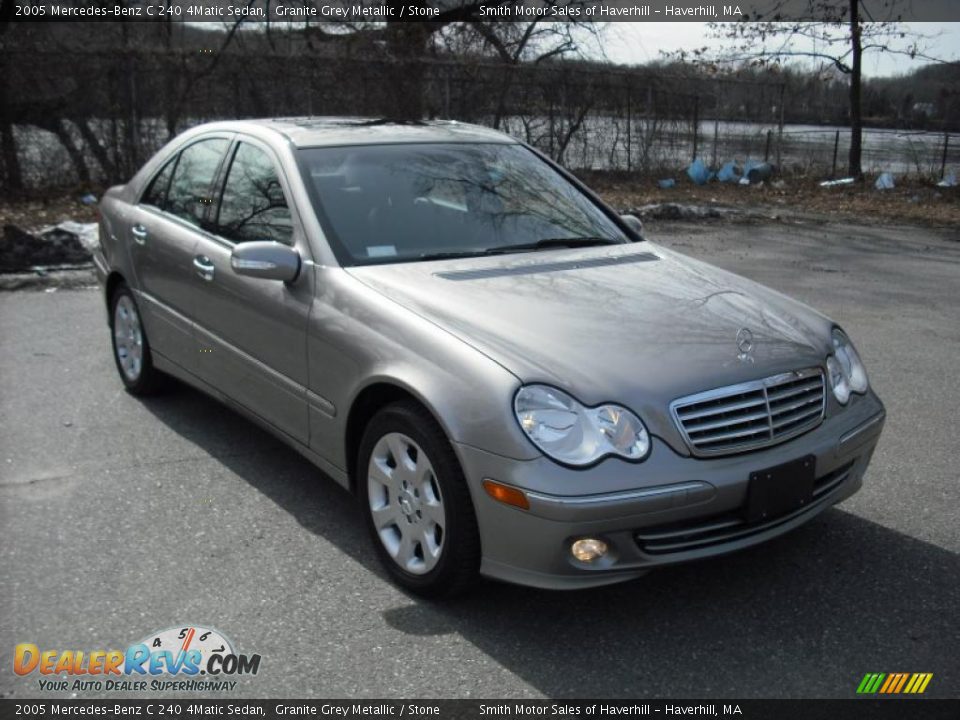 2005 Mercedes-Benz C 240 4Matic Sedan Granite Grey Metallic / Stone Photo #6