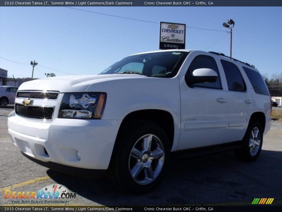 2010 Chevrolet Tahoe LT Summit White / Light Cashmere/Dark Cashmere Photo #1