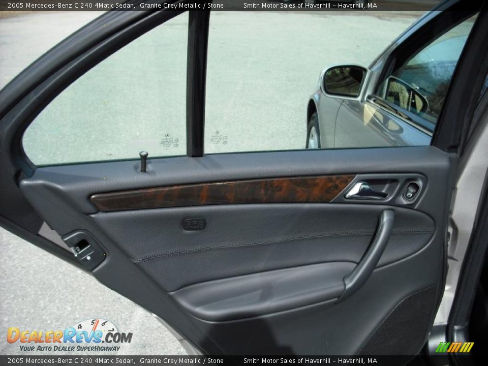 2005 Mercedes-Benz C 240 4Matic Sedan Granite Grey Metallic / Stone Photo #10