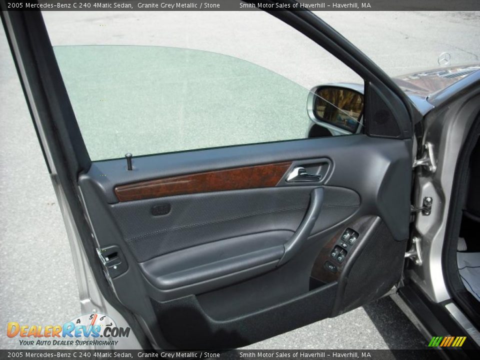 2005 Mercedes-Benz C 240 4Matic Sedan Granite Grey Metallic / Stone Photo #11