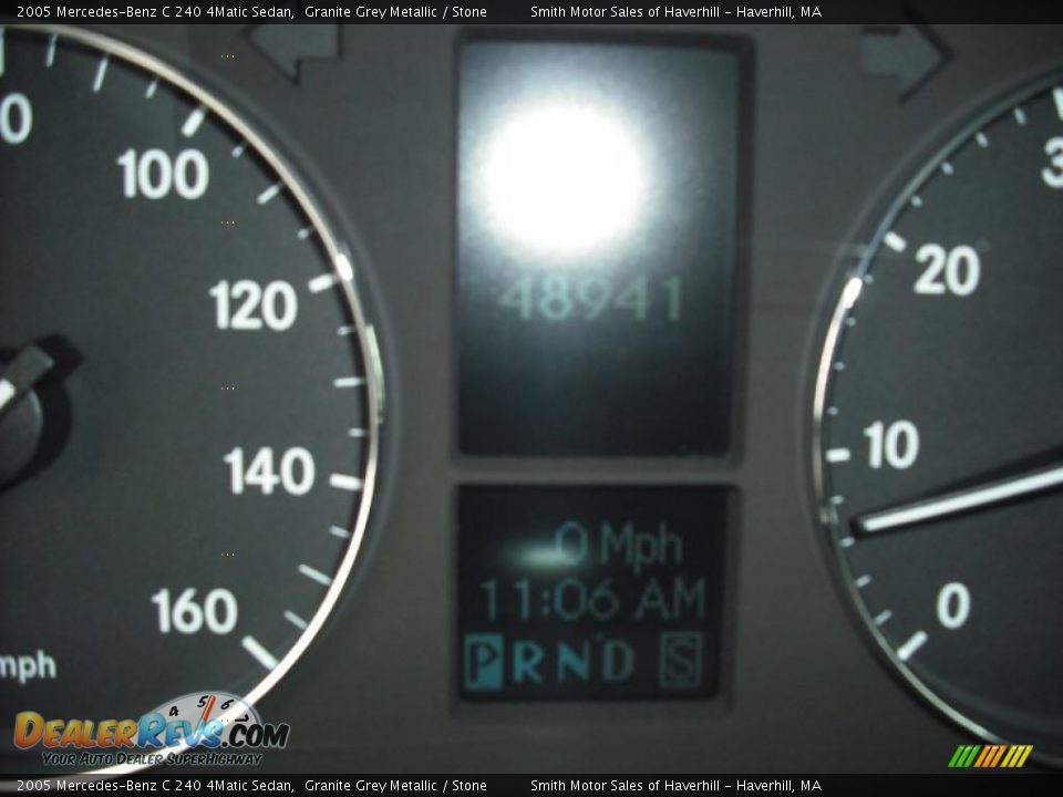 2005 Mercedes-Benz C 240 4Matic Sedan Granite Grey Metallic / Stone Photo #13