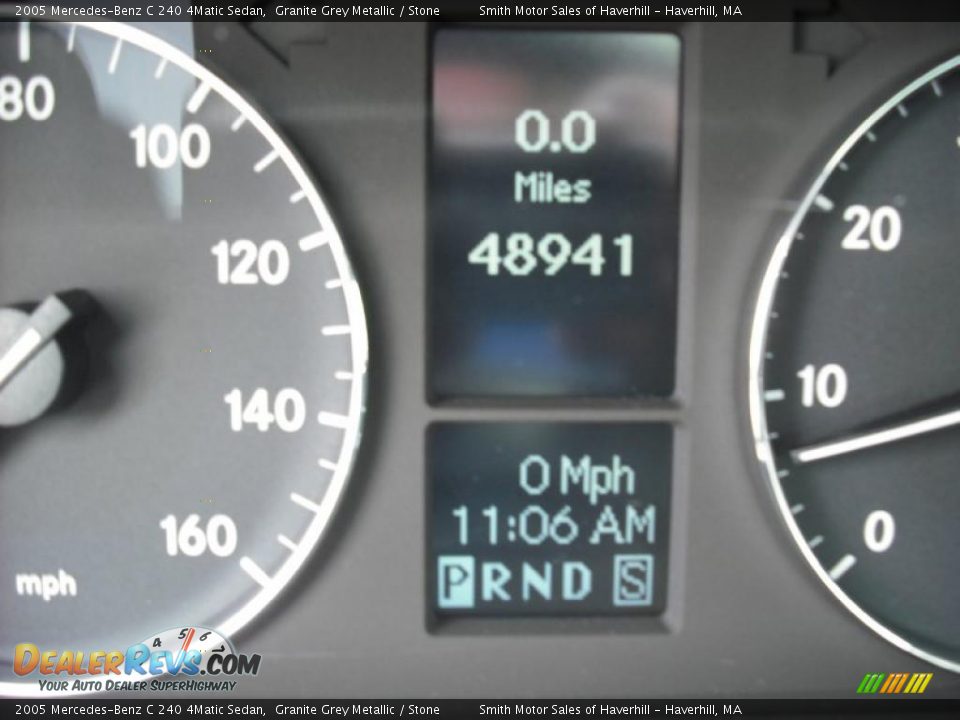2005 Mercedes-Benz C 240 4Matic Sedan Granite Grey Metallic / Stone Photo #14