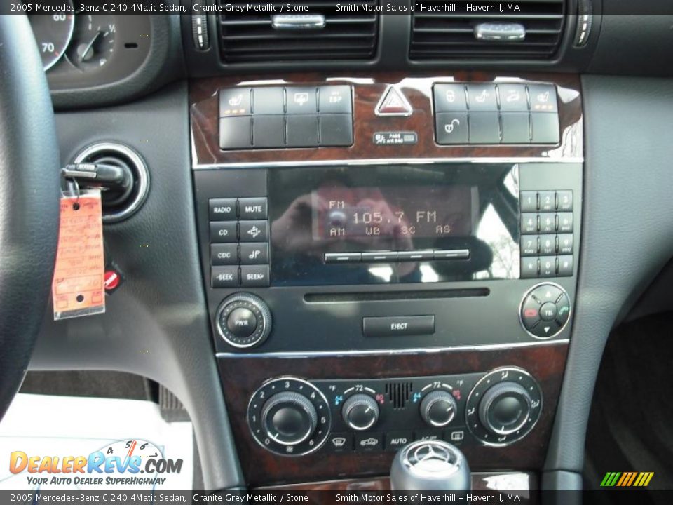 2005 Mercedes-Benz C 240 4Matic Sedan Granite Grey Metallic / Stone Photo #15