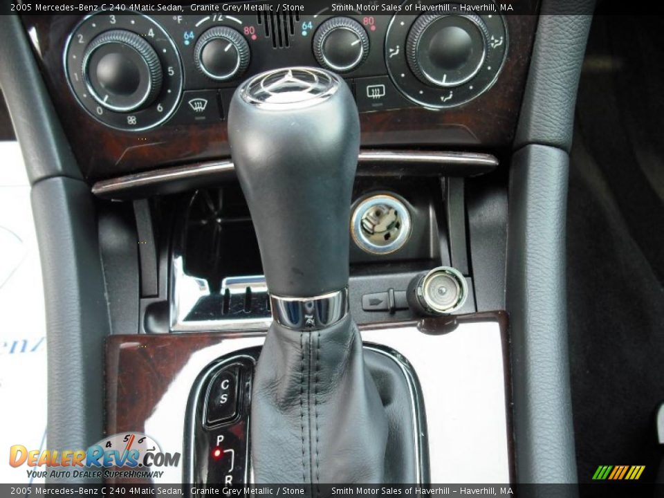 2005 Mercedes-Benz C 240 4Matic Sedan Granite Grey Metallic / Stone Photo #17