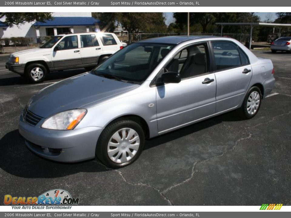 2006 Mitsubishi Lancer ES Cool Silver Metallic / Gray Photo #4
