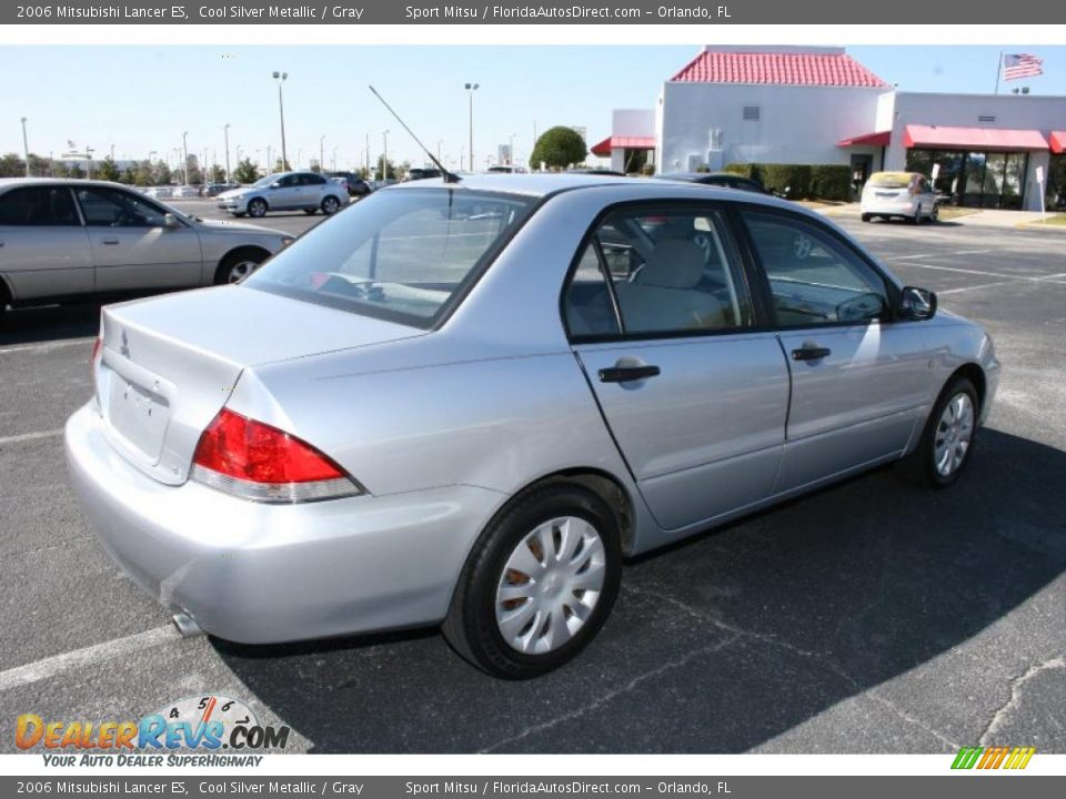 2006 Mitsubishi Lancer ES Cool Silver Metallic / Gray Photo #5