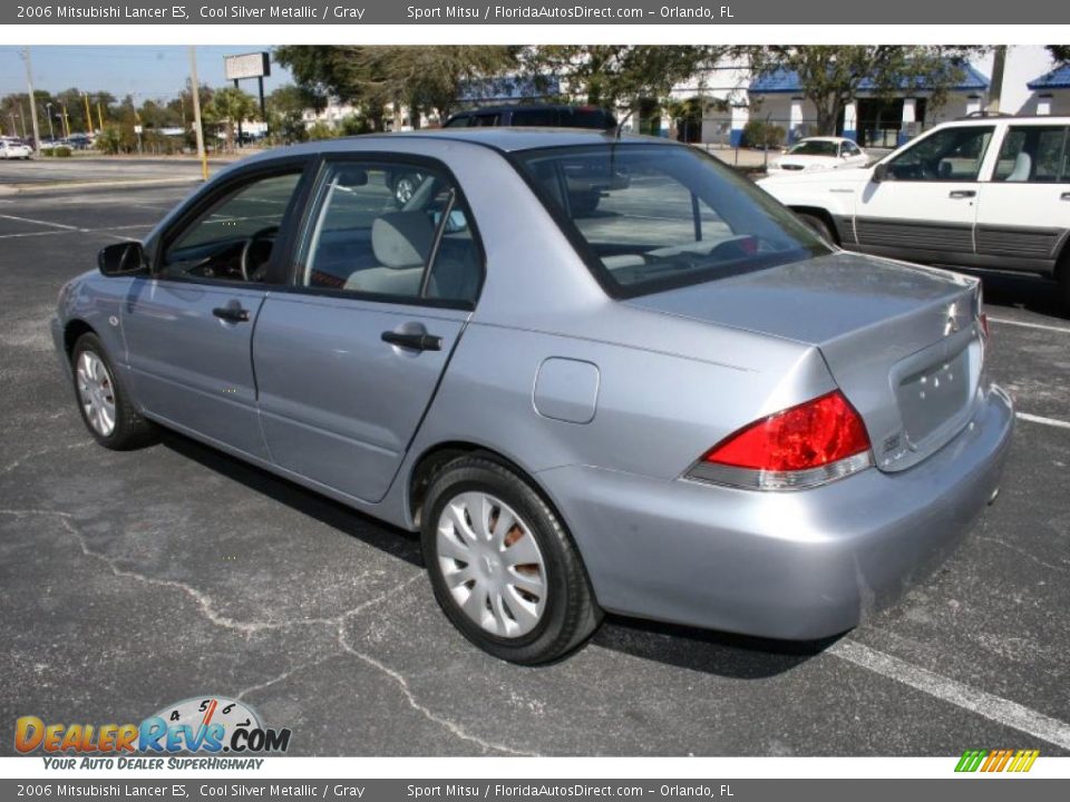 2006 Mitsubishi Lancer ES Cool Silver Metallic / Gray Photo #7