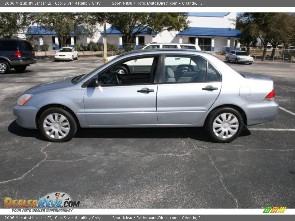 2006 Mitsubishi Lancer ES Cool Silver Metallic / Gray Photo #8