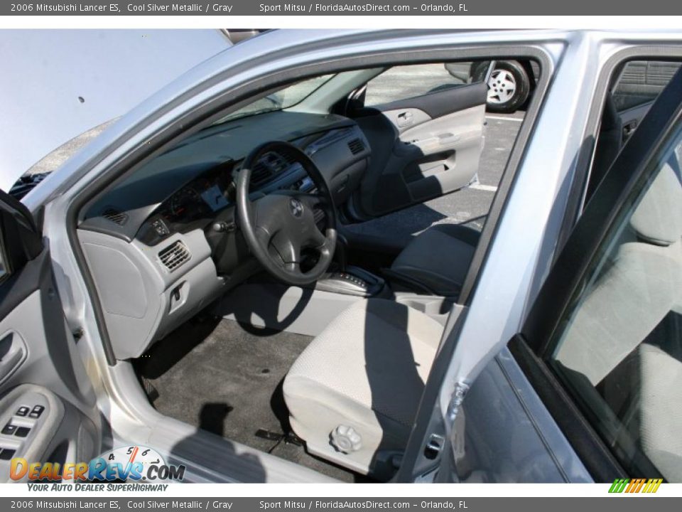 2006 Mitsubishi Lancer ES Cool Silver Metallic / Gray Photo #14