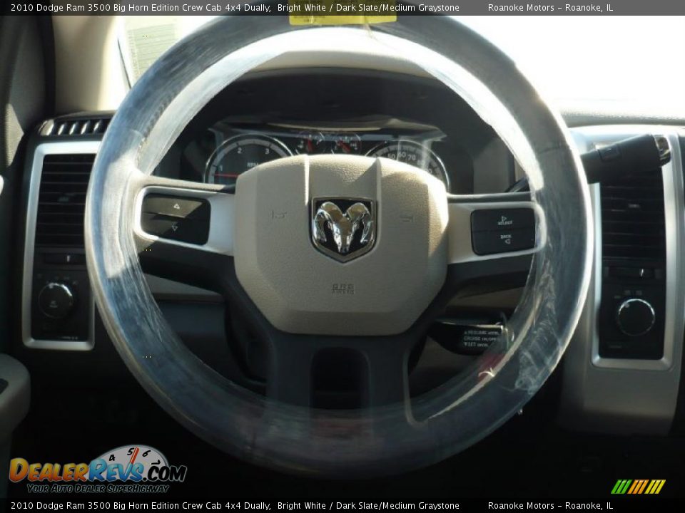2010 Dodge Ram 3500 Big Horn Edition Crew Cab 4x4 Dually Bright White / Dark Slate/Medium Graystone Photo #10