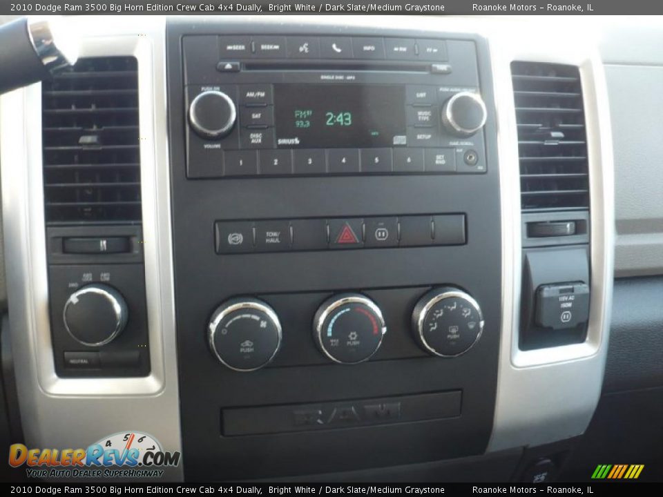 2010 Dodge Ram 3500 Big Horn Edition Crew Cab 4x4 Dually Bright White / Dark Slate/Medium Graystone Photo #11