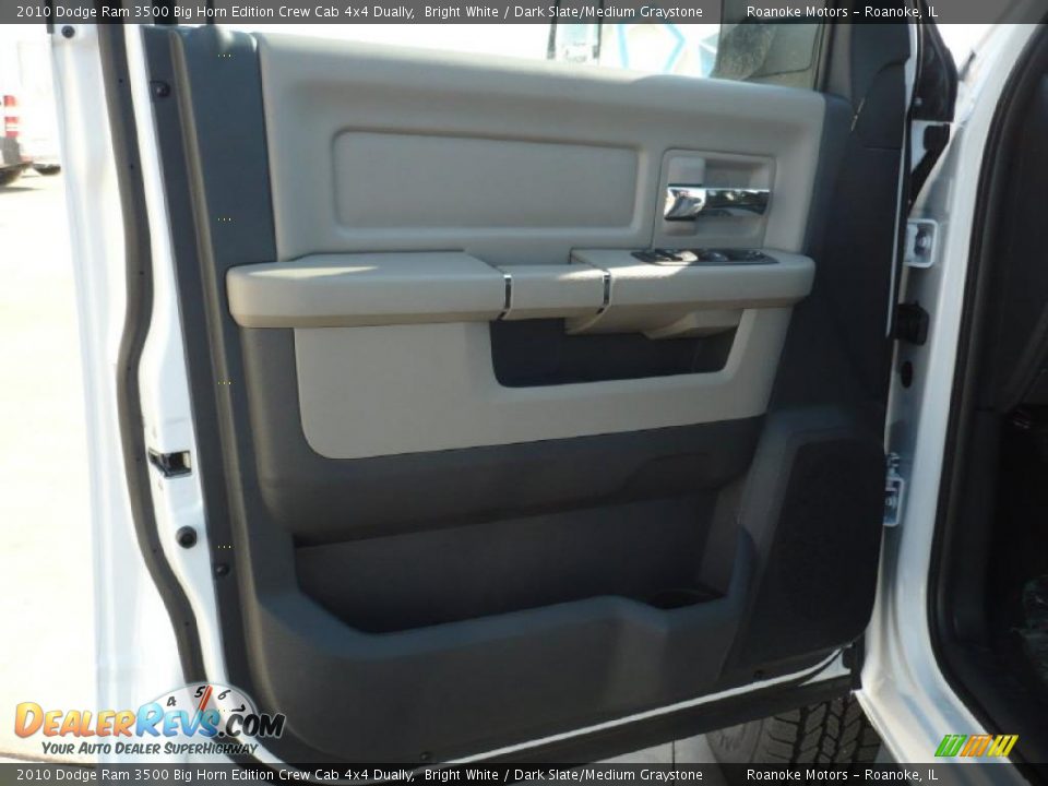 2010 Dodge Ram 3500 Big Horn Edition Crew Cab 4x4 Dually Bright White / Dark Slate/Medium Graystone Photo #13