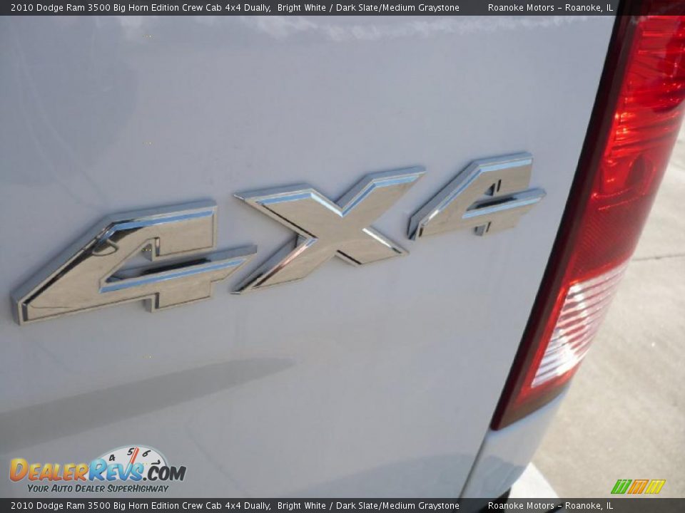 2010 Dodge Ram 3500 Big Horn Edition Crew Cab 4x4 Dually Bright White / Dark Slate/Medium Graystone Photo #15