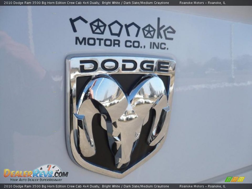 2010 Dodge Ram 3500 Big Horn Edition Crew Cab 4x4 Dually Bright White / Dark Slate/Medium Graystone Photo #16