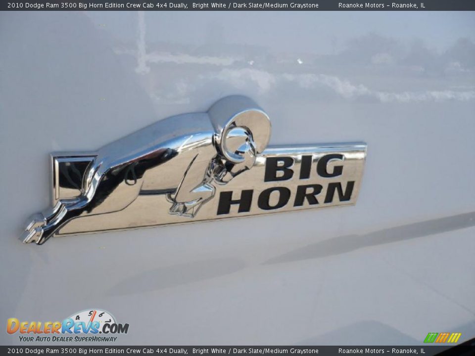 2010 Dodge Ram 3500 Big Horn Edition Crew Cab 4x4 Dually Bright White / Dark Slate/Medium Graystone Photo #17