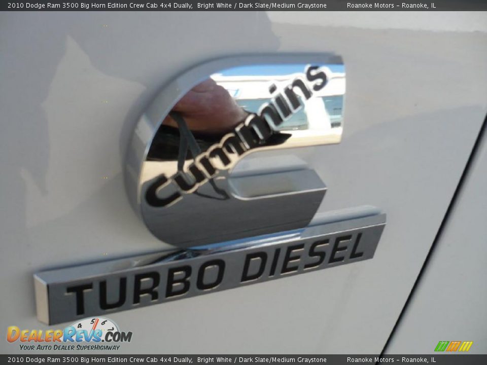 2010 Dodge Ram 3500 Big Horn Edition Crew Cab 4x4 Dually Bright White / Dark Slate/Medium Graystone Photo #18