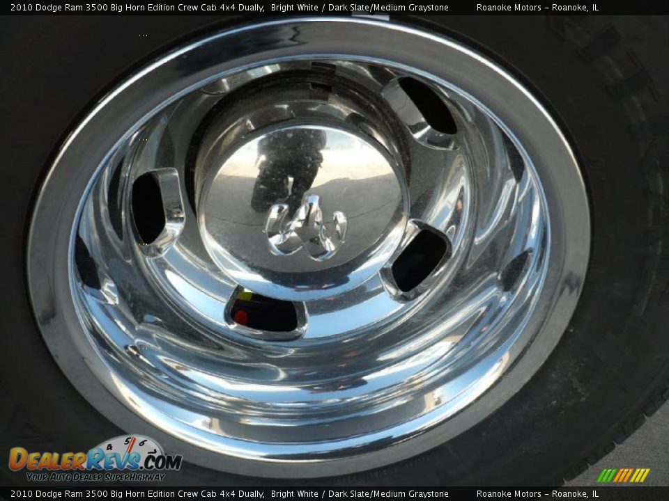 2010 Dodge Ram 3500 Big Horn Edition Crew Cab 4x4 Dually Bright White / Dark Slate/Medium Graystone Photo #21