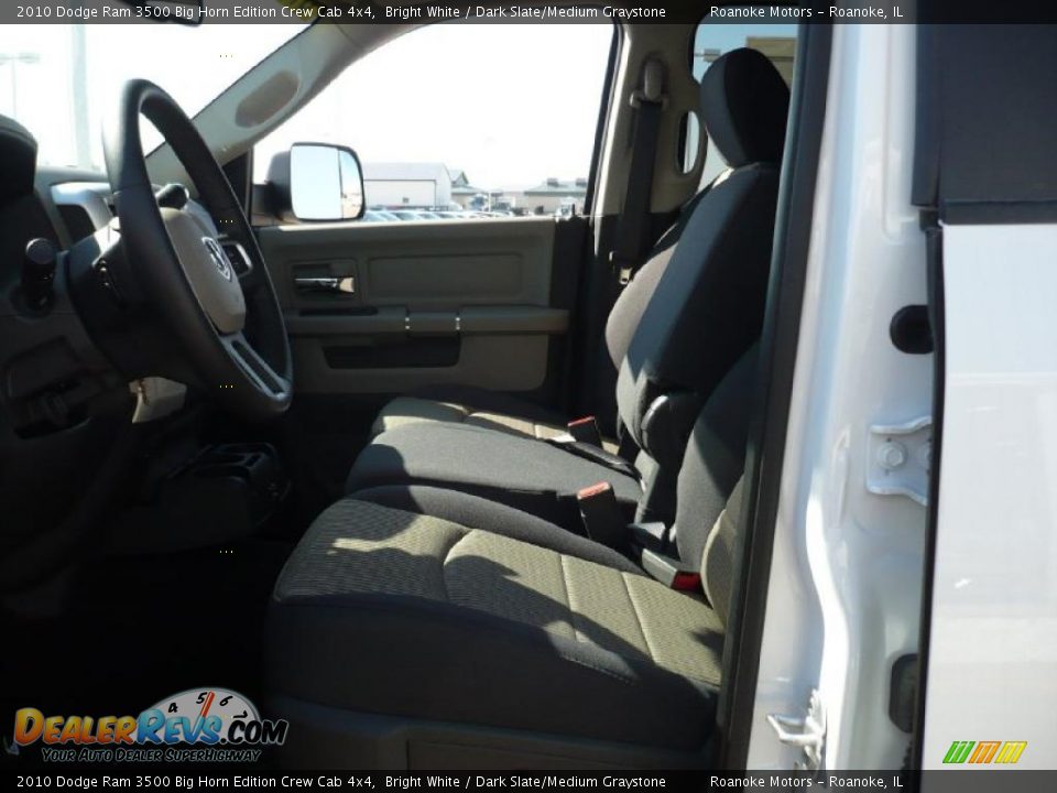 2010 Dodge Ram 3500 Big Horn Edition Crew Cab 4x4 Bright White / Dark Slate/Medium Graystone Photo #6