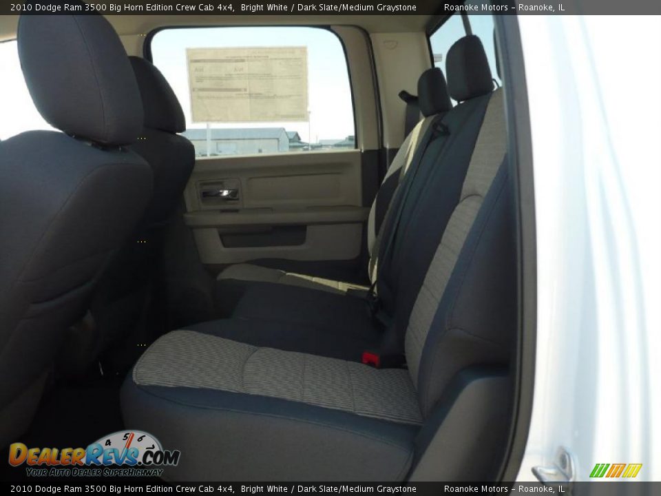 2010 Dodge Ram 3500 Big Horn Edition Crew Cab 4x4 Bright White / Dark Slate/Medium Graystone Photo #7