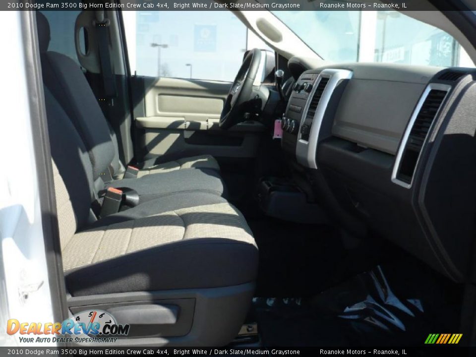 2010 Dodge Ram 3500 Big Horn Edition Crew Cab 4x4 Bright White / Dark Slate/Medium Graystone Photo #8