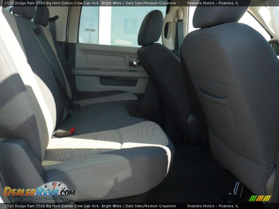 2010 Dodge Ram 3500 Big Horn Edition Crew Cab 4x4 Bright White / Dark Slate/Medium Graystone Photo #9