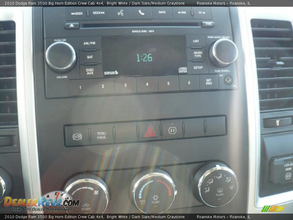 2010 Dodge Ram 3500 Big Horn Edition Crew Cab 4x4 Bright White / Dark Slate/Medium Graystone Photo #11