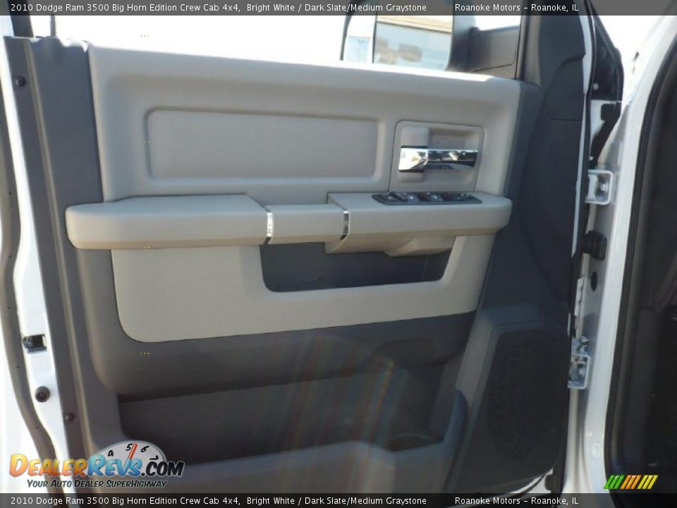 2010 Dodge Ram 3500 Big Horn Edition Crew Cab 4x4 Bright White / Dark Slate/Medium Graystone Photo #13