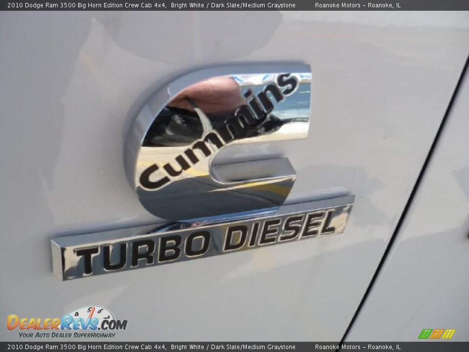 2010 Dodge Ram 3500 Big Horn Edition Crew Cab 4x4 Bright White / Dark Slate/Medium Graystone Photo #17