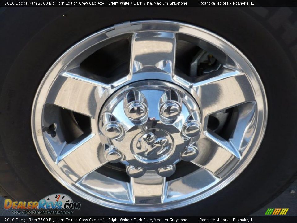 2010 Dodge Ram 3500 Big Horn Edition Crew Cab 4x4 Bright White / Dark Slate/Medium Graystone Photo #19