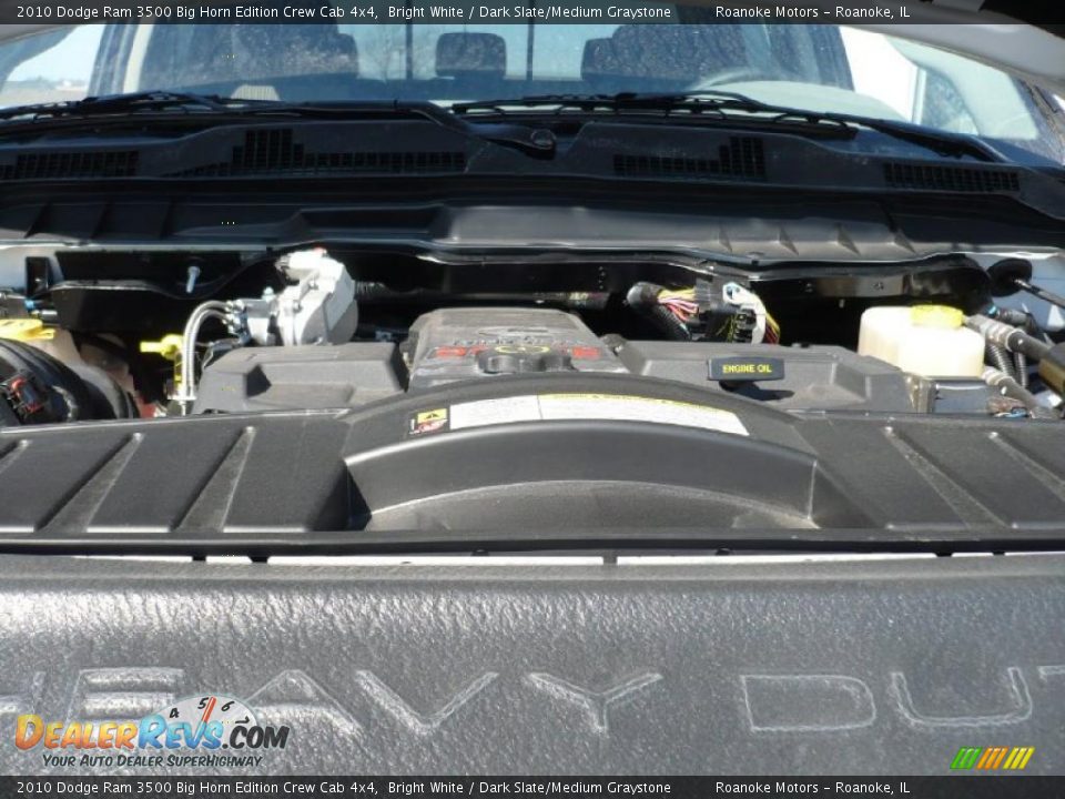 2010 Dodge Ram 3500 Big Horn Edition Crew Cab 4x4 Bright White / Dark Slate/Medium Graystone Photo #20