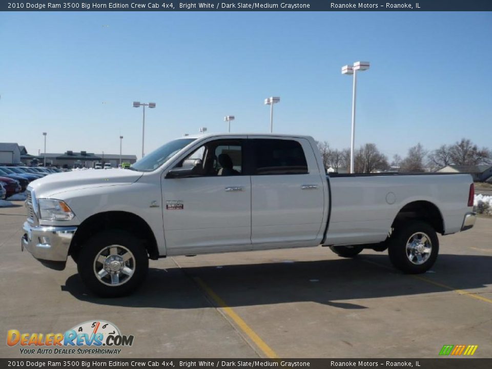 2010 Dodge Ram 3500 Big Horn Edition Crew Cab 4x4 Bright White / Dark Slate/Medium Graystone Photo #23
