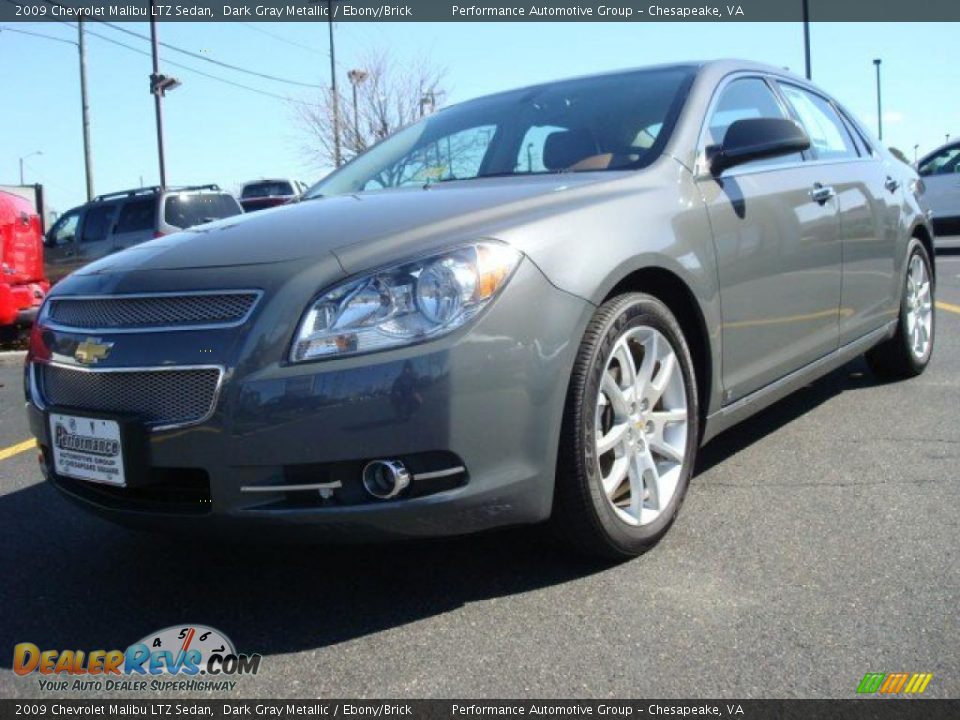 2009 Chevrolet Malibu LTZ Sedan Dark Gray Metallic / Ebony/Brick Photo #1